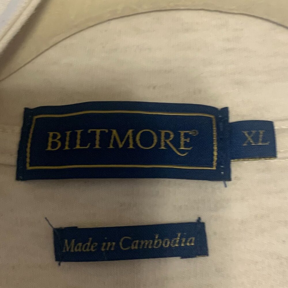 Biltmore cream colored Men's pullover quarter zip XL - Picture 10 of 10